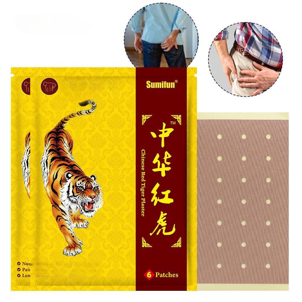 6 таблеток/упаковка, пластырь для снятия боли при седалищном нерве Red Tiger Huoxue Huayu