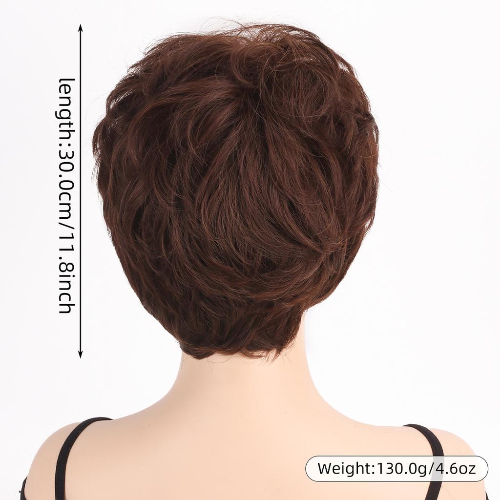 Короткий парик Ombre Blond Brown Парик для женщин, повседневная одежда, вечеринка, натуральный синтетический парик с челкой, термостойкое волокно