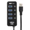 USB 3.0 Хаб-расширитель: 4-портовый разветвитель с несколькими интерфейсами для быстрой зарядки