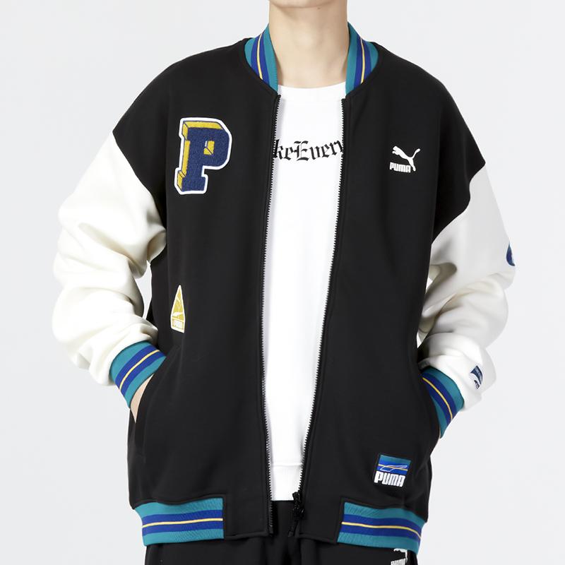 Puma Бомбер с эмблемой команды Унисекс Черный 677373-01