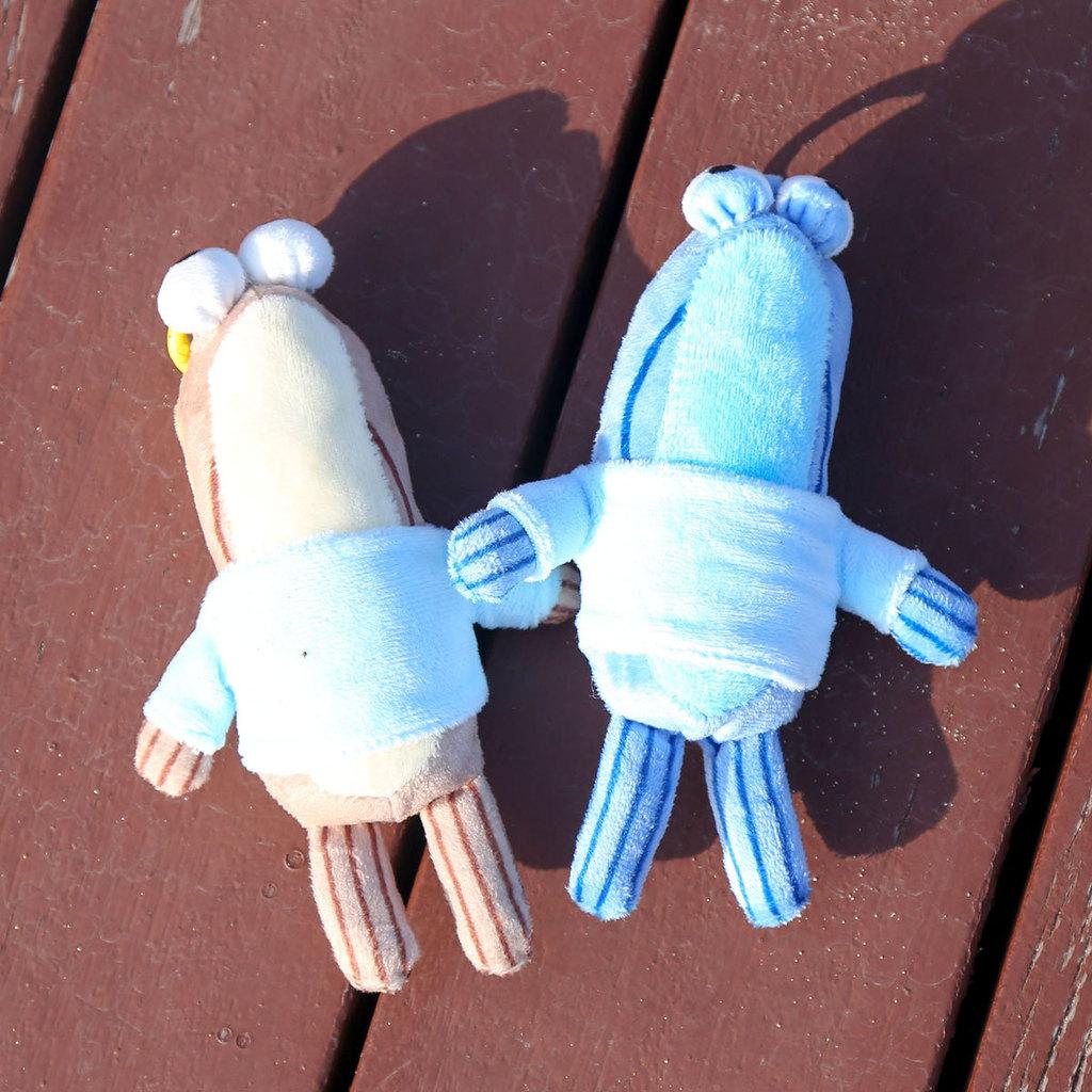 Spongebob Squarepants Bikini Bottom Plush Toy Keychain With Soft Cotton Filling For Kids And Collectors