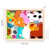 Горячая Новинка 3D Пазл Деревянные Игрушки Обучение Малышей Развивающая Доска для Захвата Руками Мультяшное Животное Фрукт и Овощ Пазл Игрушка Подарки
