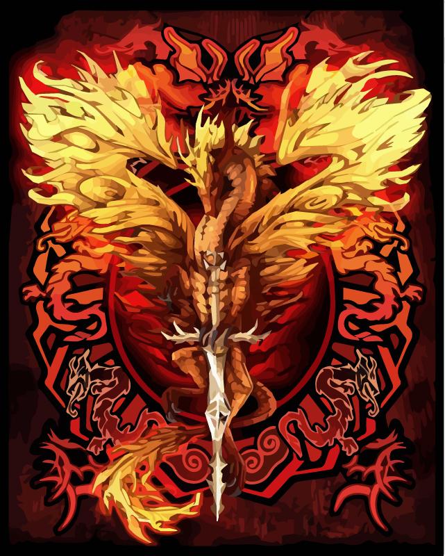 40x50 см картина маслом по номерам рисунок дракона на холсте ручная роспись художественный подарок DIY картина по номерам наборы животных домашний декор