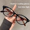 Fashionable Retro Reading Glasses For Women Anti Blue Light Ultra Light Anti Fatigue Reading Glasses Oval Frame Glasses