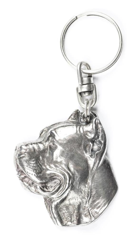 Cane Corso Italiano - Posrebrzany Brelok Z Psem W Pudełku Ozdobnym, Ozdoba Torebki, Zawieszka Do Plecaka Marki Art-Dog