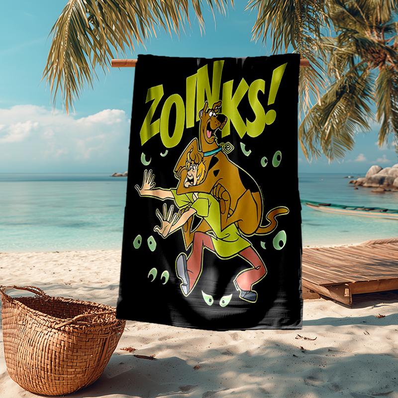 Ultra-Soft Beach Towel with Scooby-Doo Theme,Ideal for Pool - Camping, Diving - Perfect Travel Essential, Vibrant Beach Towel.