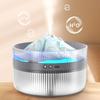 2L Volcano Aromatherapy Diffuser Multi-function Flame Humidifier Large Capacity Large Mist Diffuser