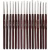 16Pcs Crochet Hook Set - Comfort Grip Handles, 0.5mm-2.5mm Sizes - for Lacework & Fine Yarn Crafting - Ideal for Knitting Enthusiasts & Beginners