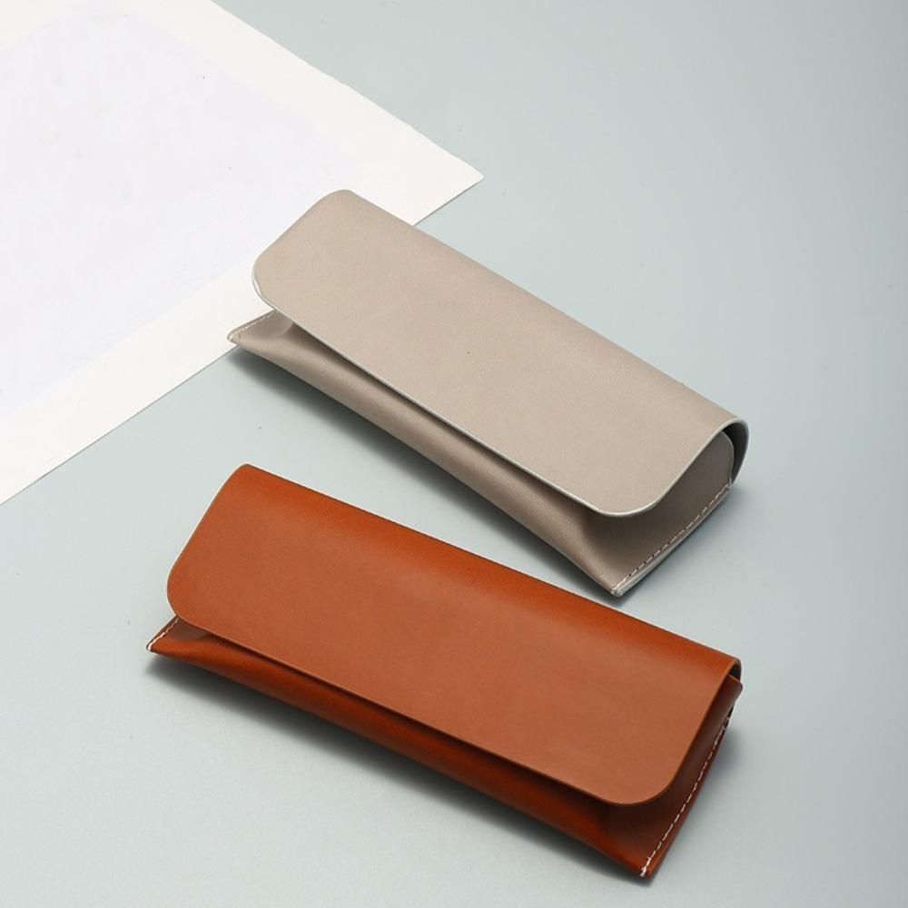Anti-compression Sunglasses Protective Box PU Leather Glasses Box Portable Glasses Case Women