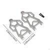 Front Lower Arms 1/16 RC Car Parts Left Right Easy To Install Strong Sturdy Aluminum Alloy for