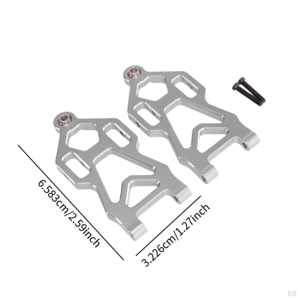 Front Lower Arms 1/16 RC Car Parts Left Right Easy To Install Strong Sturdy Aluminum Alloy for