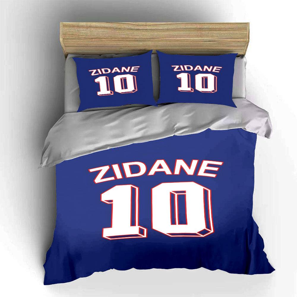 "Zidane name and number." Bedding sets Duvet cover sets Duvet covers Pillowcases(1 * Duvet Cover 2 * Pillowcases, without duvet insert)