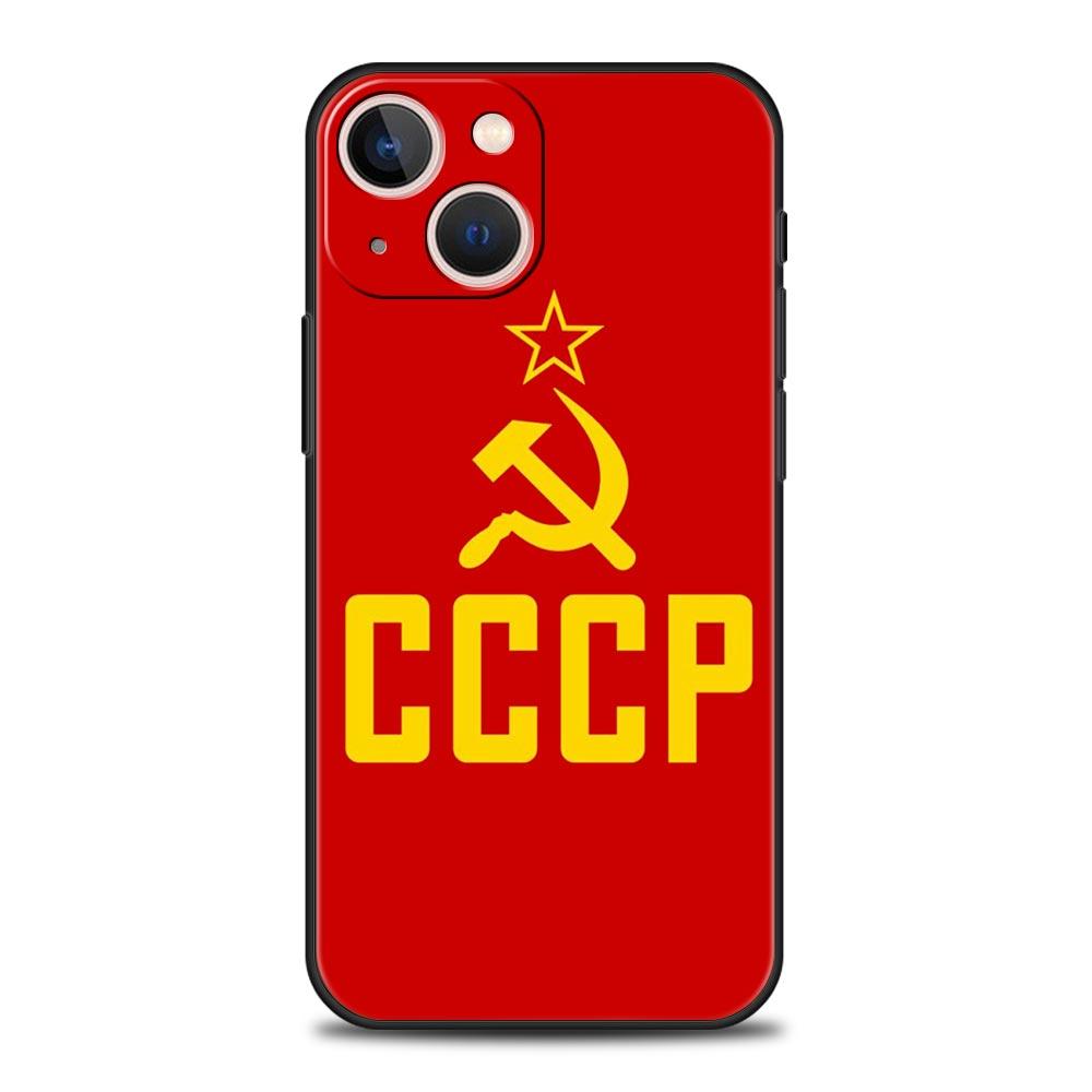 Винтажный Чехол Для Телефона СССР CCCP Люксовый Для iPhone 15 16 14 13 12 11 Pro Max 7 8 Plus Чехол iPhone X XR XS Max SE Обложка Fundas
