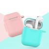 Чехол для Apple Airpods 1/2, силиконовый защитный чехол для беспроводной Bluetooth-гарнитуры с крючком