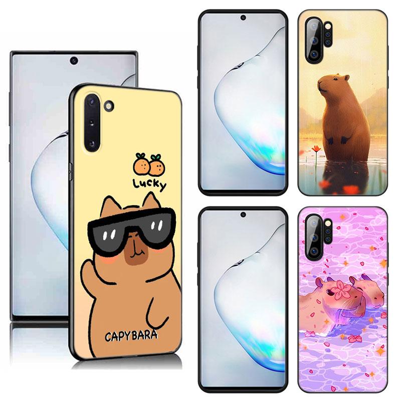 Милый мультяшный чехол для телефона с капибарой для Samsung M30 M31 S Note 10 20 M04 M13 M32 M14 M23 M33 M34 M42 M52 M53 M54 5G M11 M12 M21 M22