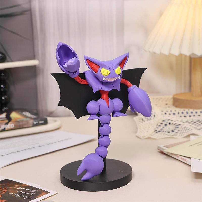 3D-печатные аниме-фигурки Pokémon Глискор с подвижными суставами, игрушка, настольное украшение, коллекционные игрушки, подарок