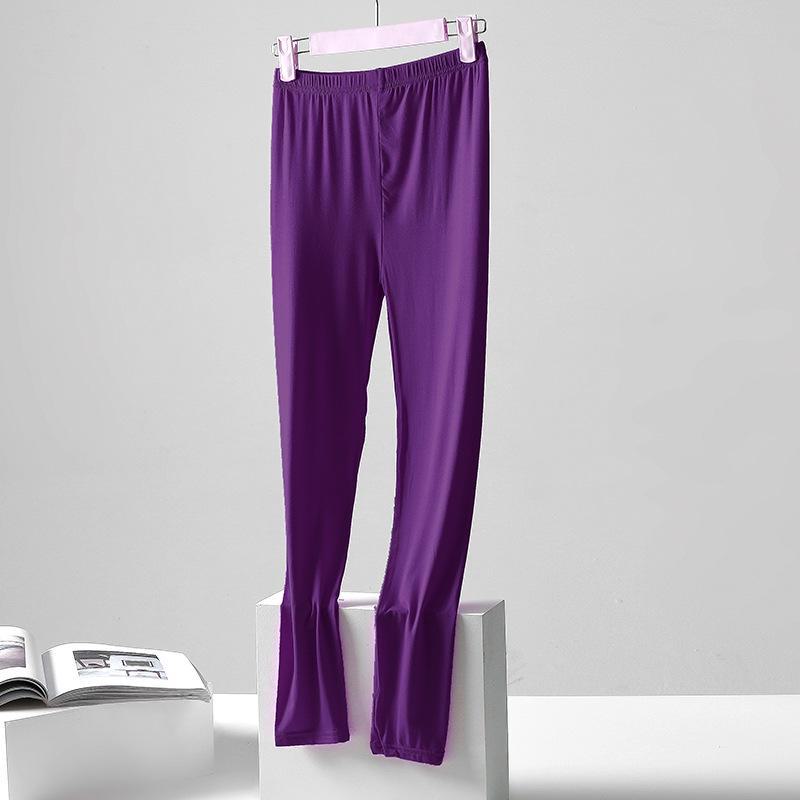Autumn Elastic Modal Slim-fit Women's Base Pants for Elderly
