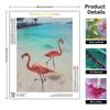 Алмазная картина животных Фламинго Алмазная мозаика Приморская вышивка бисером Наборы настенного декора Художественный подарок 30x40 см