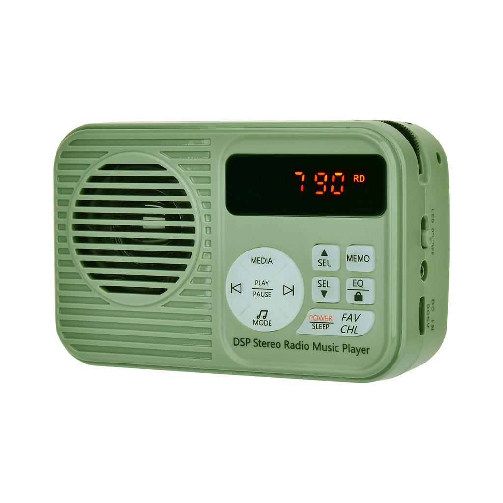 HanRongDa HRD-231 Портативное FM-радио Беспроводной BT-динамик TF-карта Музыкальный плеер Многофункциональное радио
