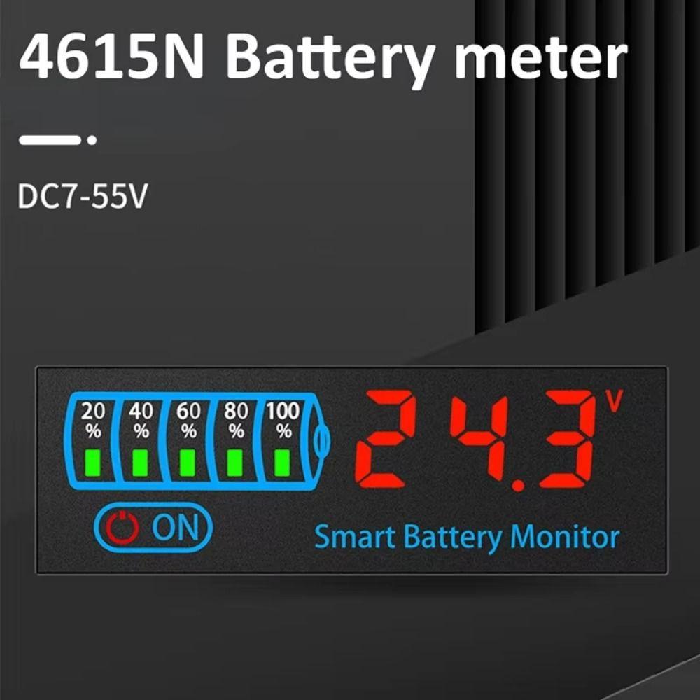 Intelligent Battery Level Indicator 12V 24V Battery Power Display Panel DIY Charging Tester