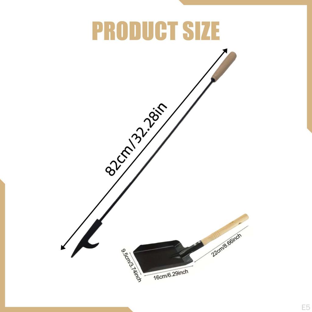 Fireplace Tool Fire Campfire Fireside Accessory Farmhouse Heat Resistant for Courtyard RV