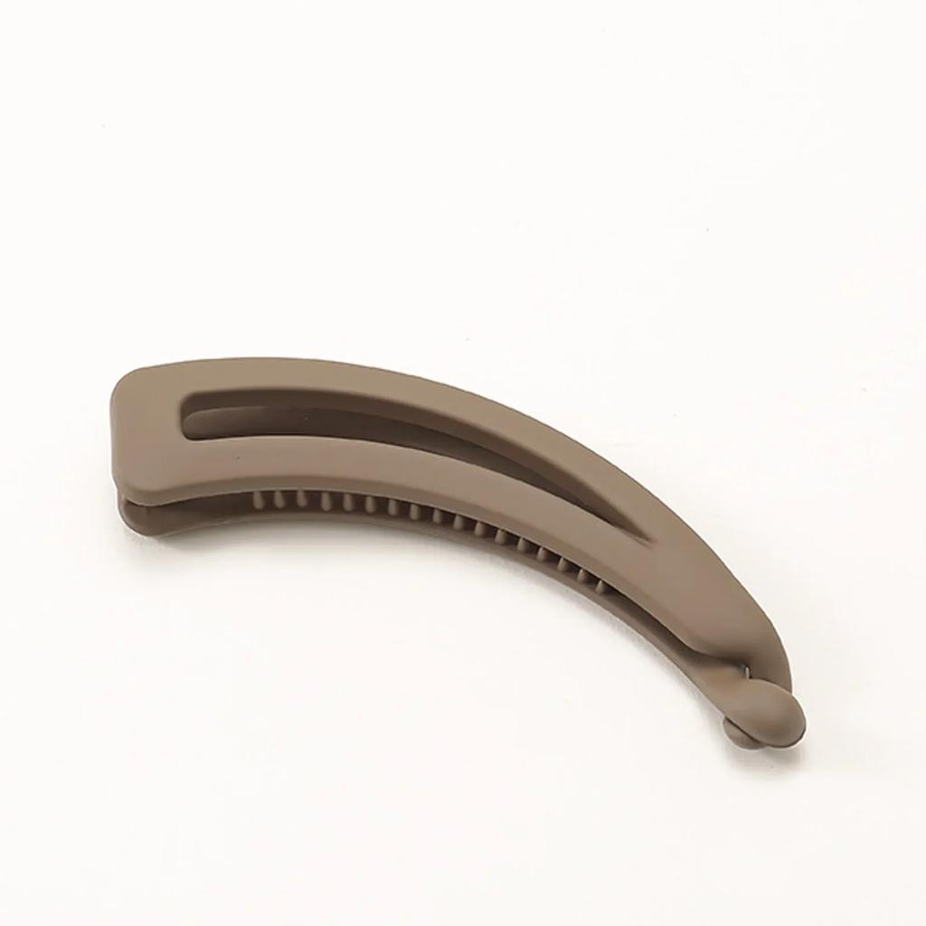 Women Matte Solid Color Vintage Banana Clip for Curly Long Straight Short Hair Claw Girls Ponytail Holder Hairpin Clamp Grip