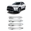 MEKOMEKO Накладки на дверные ручки для новой Corolla Cross, Декоративные накладки на ручки дверей и панель двери, Комплект из ABS для защиты от царапин, Совместимо с новой Corolla Cross, Май 2021