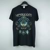 Винтажная черная футболка с коротким рукавом рок-панк группы Meshuggah KV35780 Унисекс