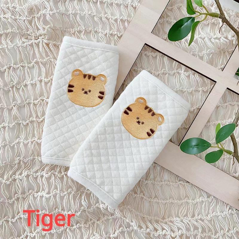 Аксессуары для ремня безопасности для младенцев, подушка для плечевого ремня, защита груди, подушка для сиденья автомобиля для ребенка, мягкая подкладка, предотвращающая удушение