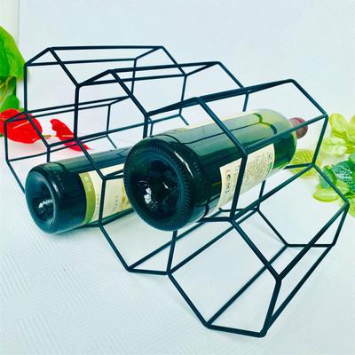 Держатель для винного дисплея, стойка для красного вина, винная полка, современные барные аксессуары, хранение винных бутылок, металлическая сотовая стойка для вина