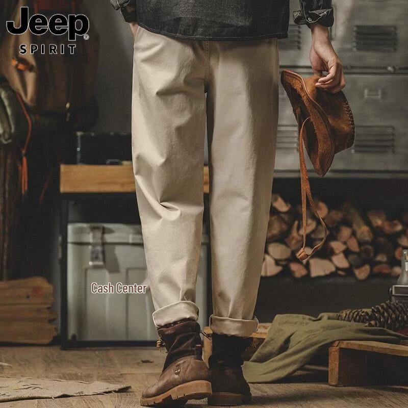 Мужские прямые брюки-карго в американском винтажном стиле JEEP SPIRIT