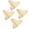 4 Pack Furniture Corner Protector Wooden Desk Edge Jewelry Gift Box Cabinet Corner Guard Set Brass