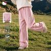 Hello Kitty Girls' Casual Cargo Wide-Leg Pants