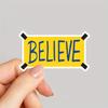 Believe Sticker, Ripped Inspirational Lasso Sticker, Water Bottle Sticker, Hydro Flask Sticker, Motivational Quote