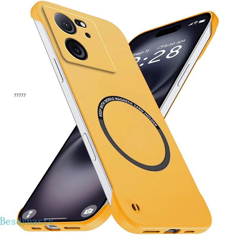 Ультратонкий Матовый Безрамочный Магнитный Чехол Для Xiaomi 15T 15TPRO 14T 14TPro 13T Pro 12S 12X 13Lite Тонкий Жесткий Чехол Защита от Царапин