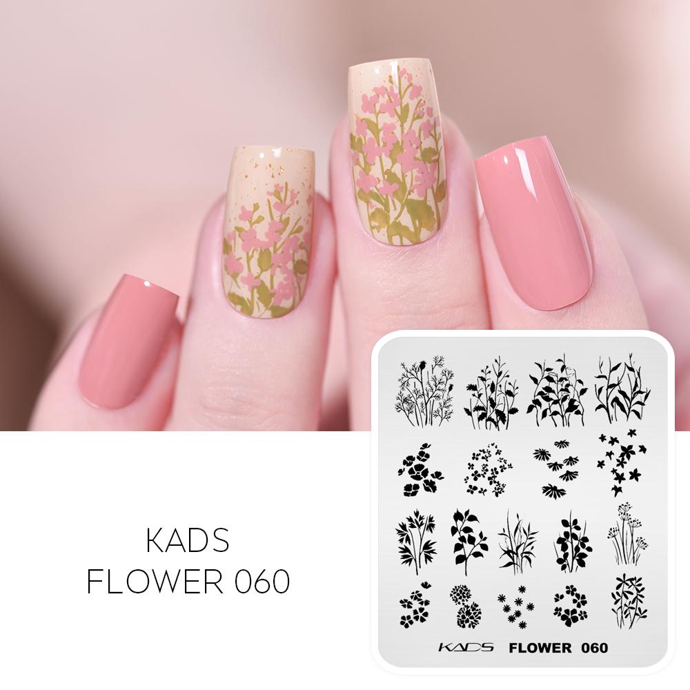 kads 53 Flower Series Nail Stamping Plates DIY Manicure Stamping Plate for Nail Art Template Nail Art Stamp Plates