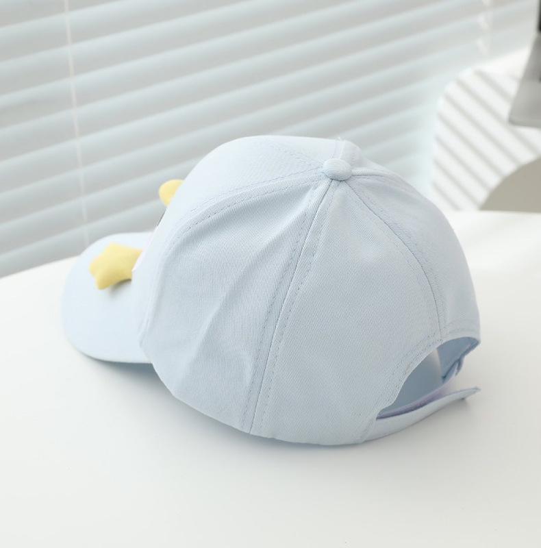 Kids' Spring Penguin Baseball Cap - Cartoon Duckbill, Wide Brim, Windproof, Sun Protection Hat for Boys and Girls