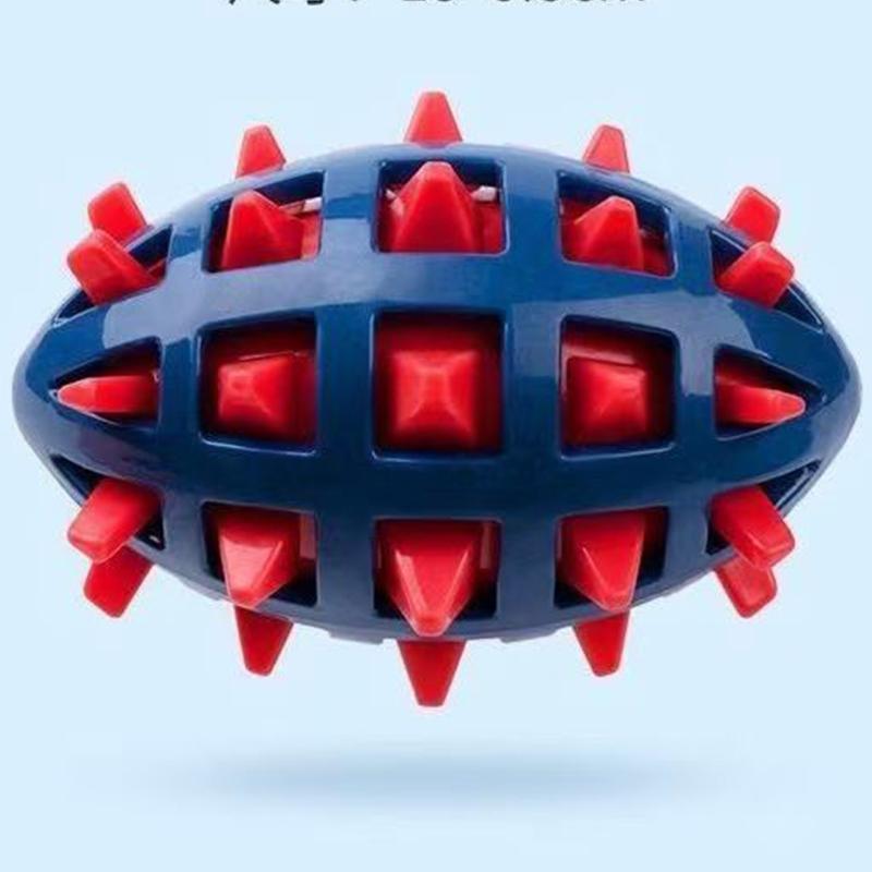 Dog rubber rugby soft spines teeth grinding bite resistance squeezing vocalization accompanying large and medium-sized dogs