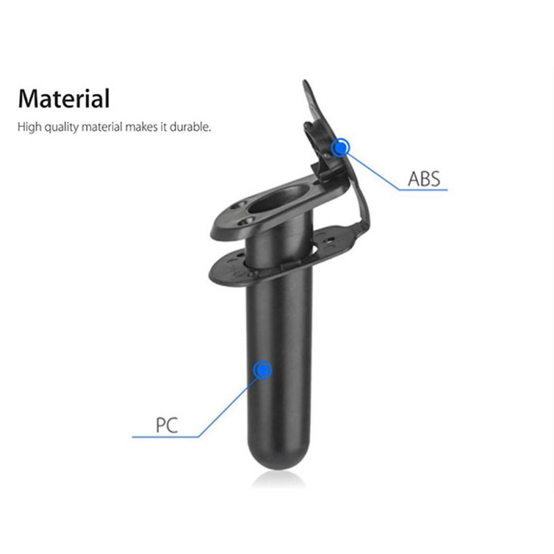 Новый пластиковый держатель для удочки для скрытого монтажа, прокладка для каяка, лодки, каноэ, снасти черного цвета