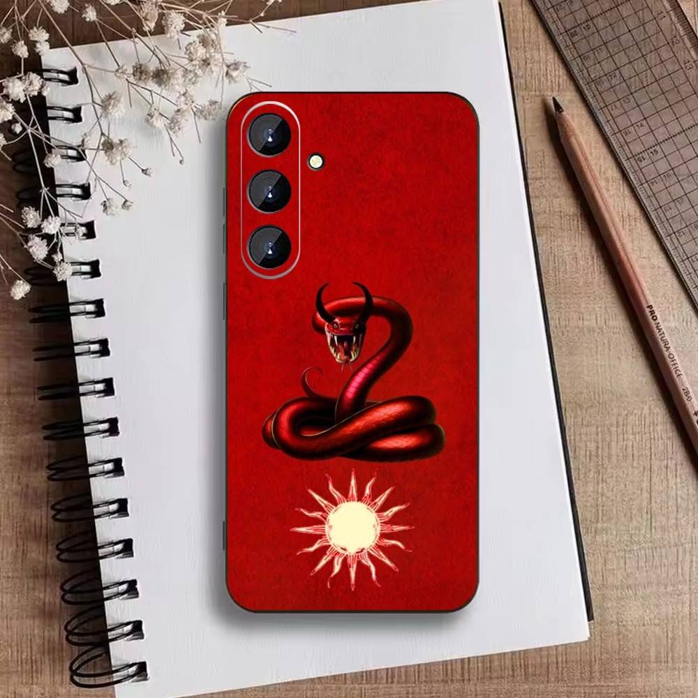 Snake Classic Phone Case For Samsung Galaxy A73,21,22,32,71,53,52,51,80,5G Soft Black Cover