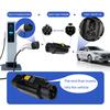 EVqiaoyi Type 2 to TYPE1 Adapter 32A 7kW EV type 2 Charger  IEC62196 Charging Designed for SAE J1772  Car Adapter