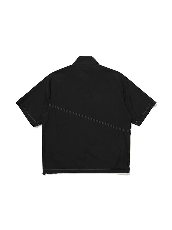Bibissieoseu Anorak с коротким рукавом Earth Stitch_Черный
