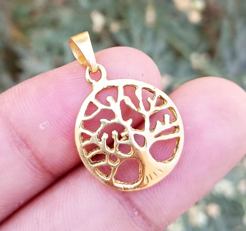 Tree Design 18k Yellow Gold Plated Classy Pendant GOLD-92