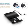 Внешний CD DVD привод, USB C Записывающее устройство Type C USB 3.0 CD DVD RAM Записывающий комбинированный привод Высокоскоростной Перезаписывающее устройство Для Ноутбука Ноутбука ПК Настольного компьютера