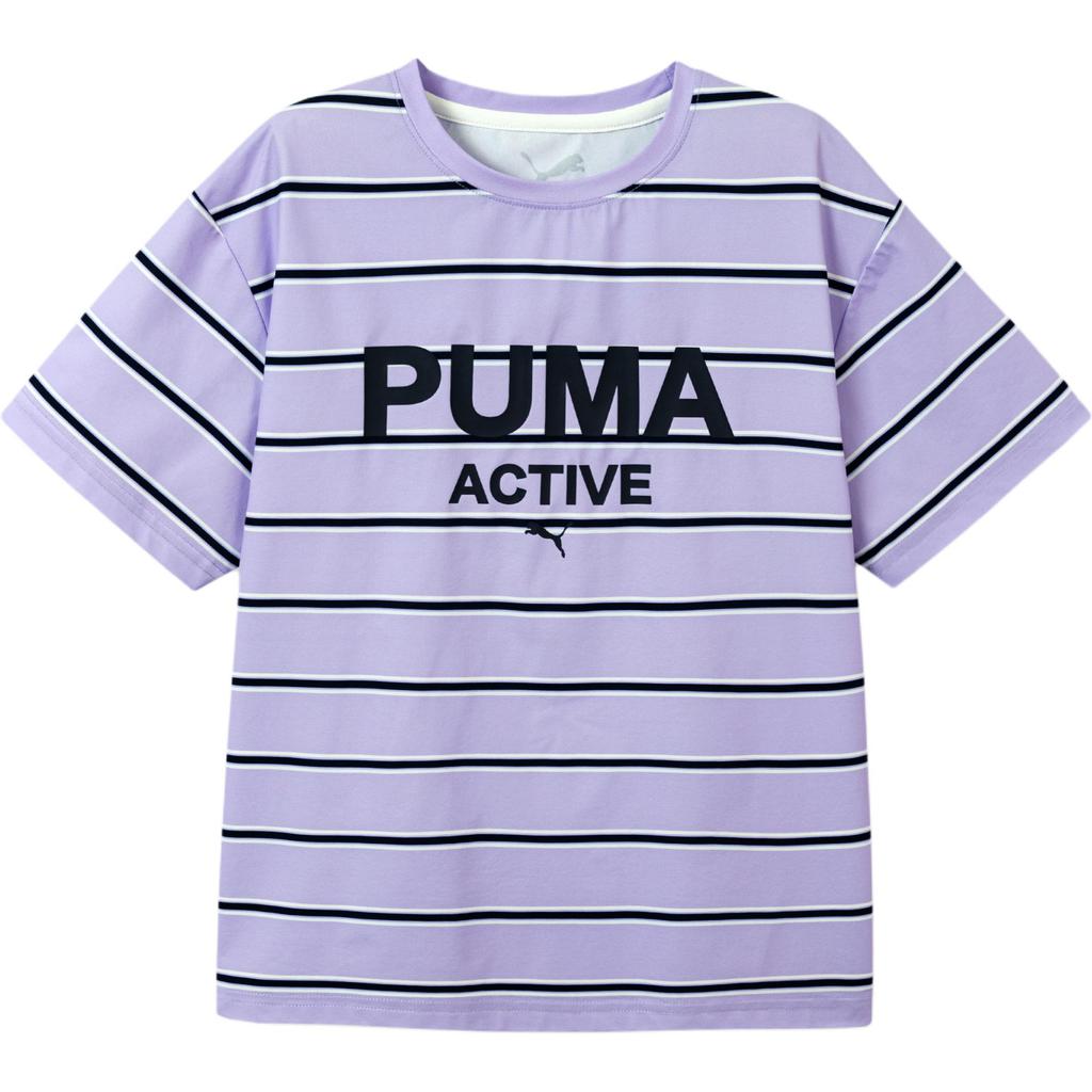 Puma Футболка Фиолетовая Белая Унисекс 353226117212-00371