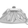Ladies' New Pearl Chain Pleated Dumpling Bag, Women's High-end Sense, Niche Fashion, Banquet, Wedding, Shoulder Bag, Crossbody Bag, Cloud Bag