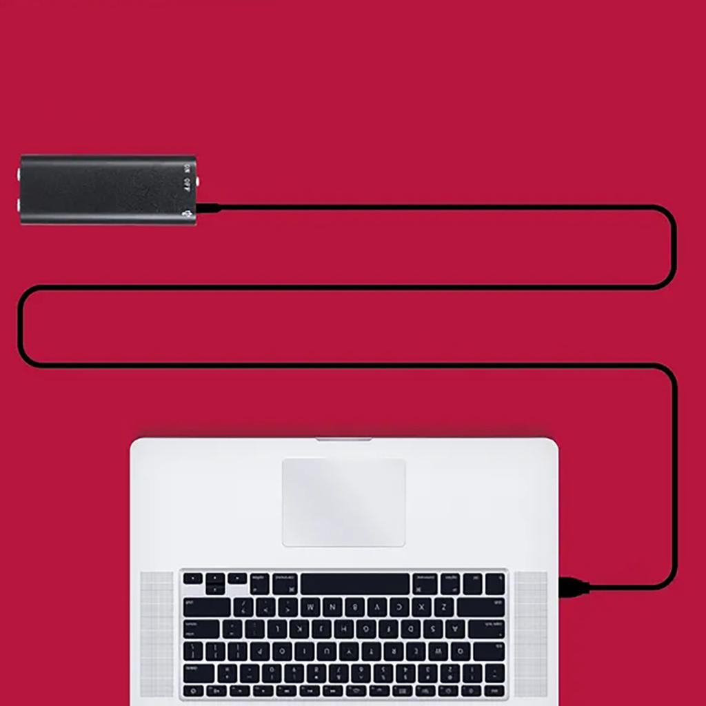 Classic Rechargeable Recording Pen Audio Recording Device, Up To 50 Hours Of Recording, With Headphones And Sound Sensors