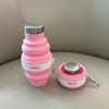 Silicone Collapsible Water Bottles Retractable Folding Drink Cups Reusable Hiking Cups  for Outdoor
