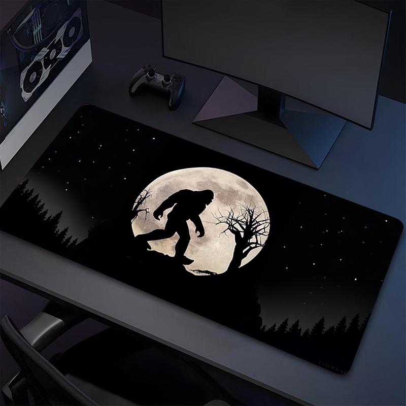 Moonlit Silhouette Xl Gaming Mouse Pad Nonslip Rubber Base Stitched Edge Waterproof Desk Mat For Pc Laptop Gamer Office Computer Accessories C927463