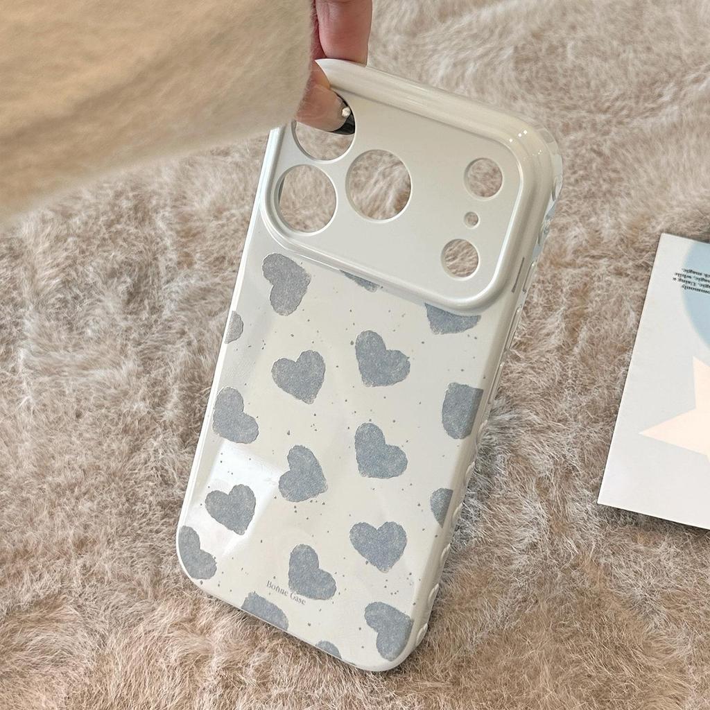 Креативный чехол для телефона с синим сердечком для iPhone 17 и iPhone 17 Pro Max